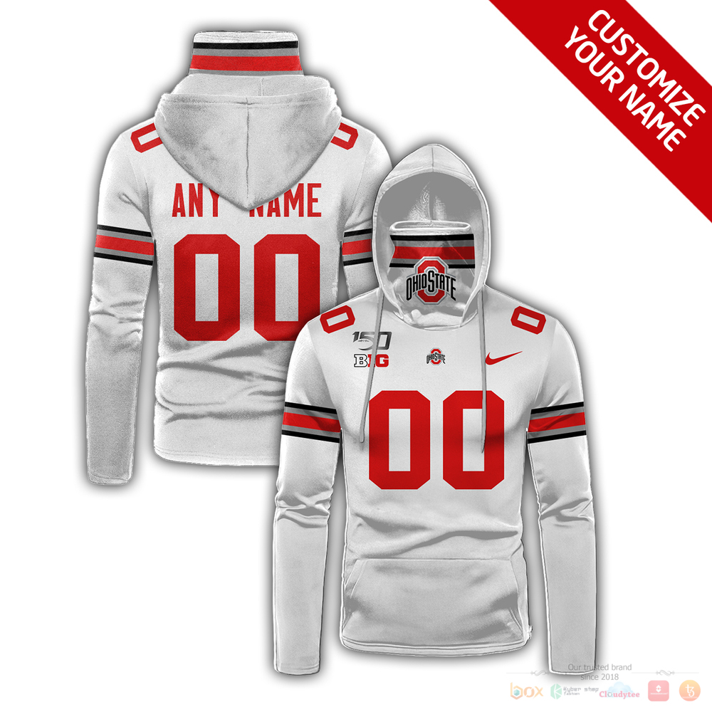 Personalized Ohio State Buckeyes B1G 150 Nike Custom 3D Hoodie Mask For Men & Women Fans