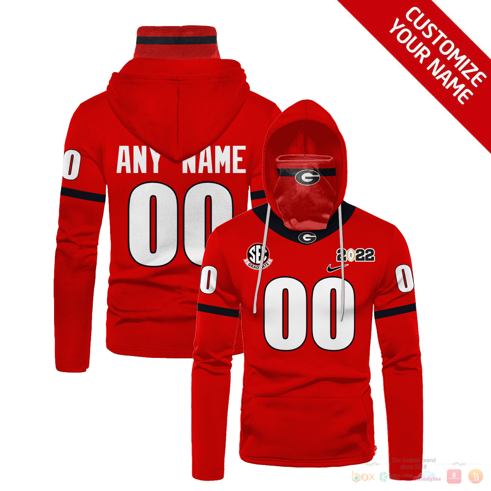 Personalized Sec Graduate 2022 Red Custom 3D Hoodie Mask For Men & Women Fans