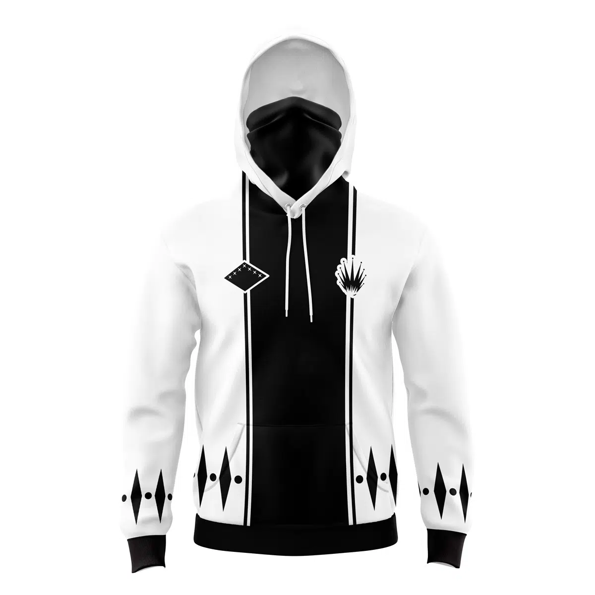 Zaraki Kenpachi Bleach 3D Mask Hoodie For Men Women And Kids