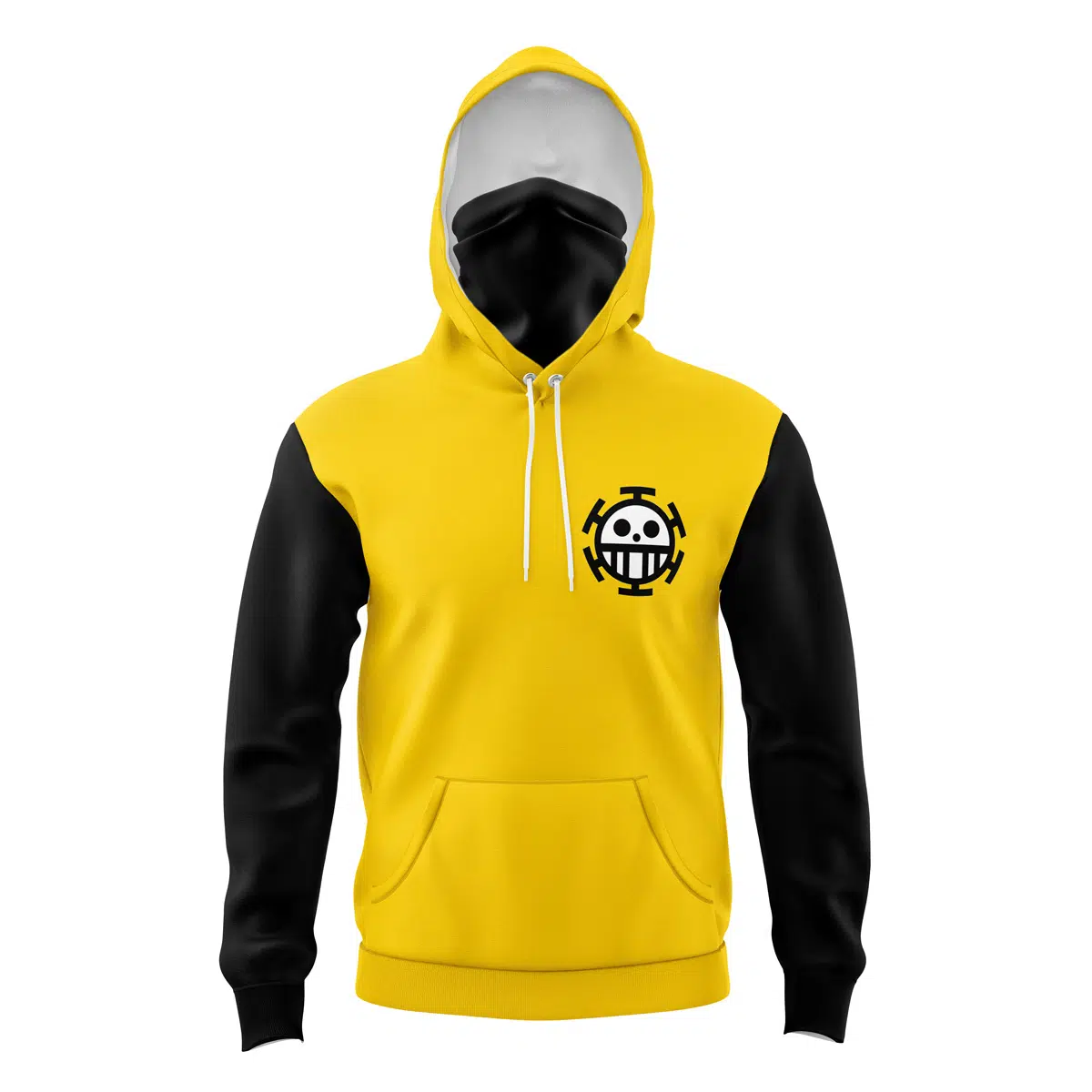 Trafalgar Law One Piece 3D Mask Hoodie For Men Women And Kids