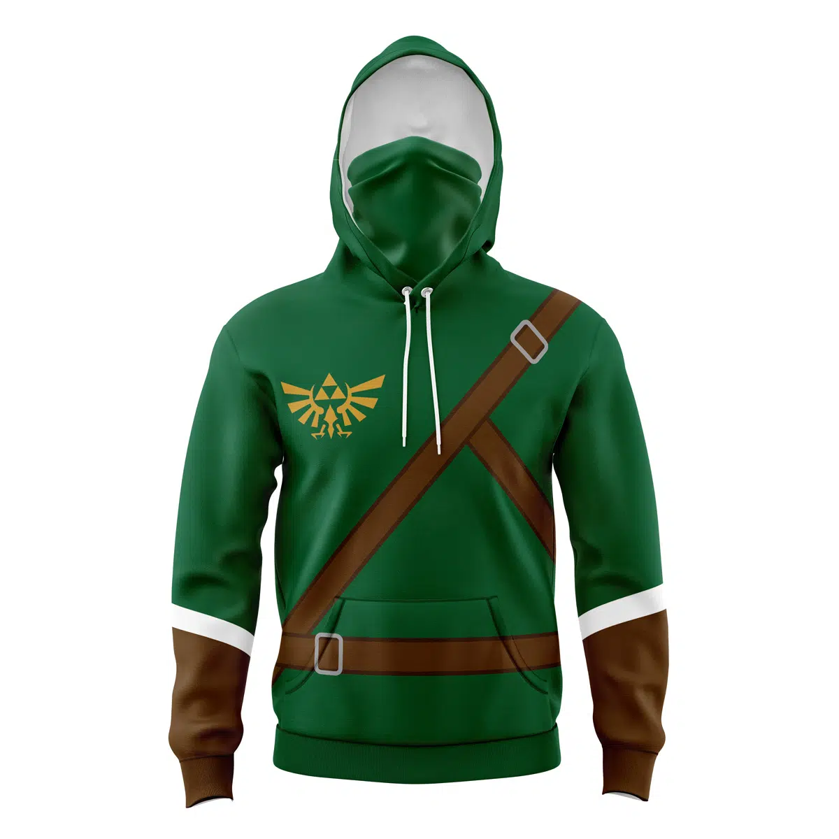 Link Zelda 3D Mask Hoodie For Men Women And Kids