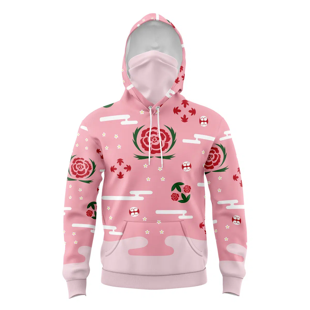 Shunsui Bleach 3D Mask Hoodie For Men Women And Kids