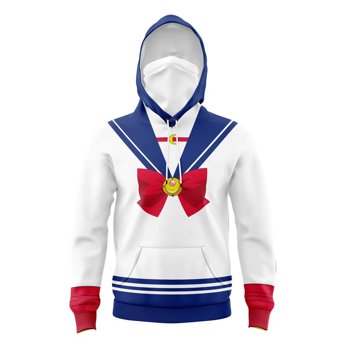 Usagi Tsukino Sailor Moon 3D Mask Hoodie For Men Women And Kids