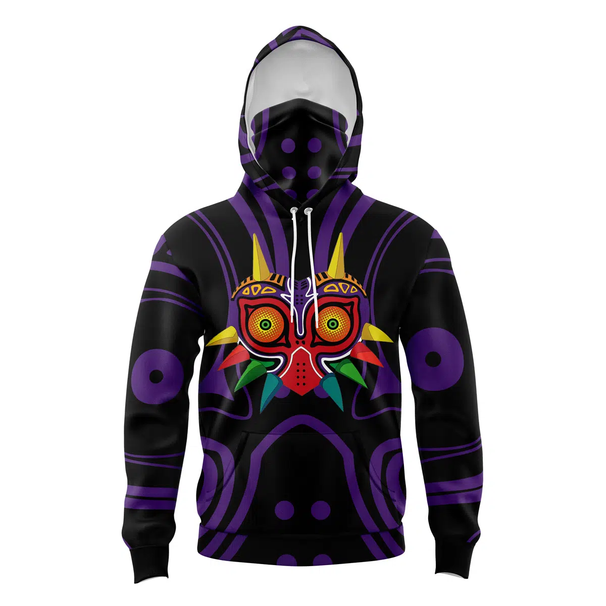 Majoras Mask Zelda 3D Mask Hoodie For Men Women And Kids