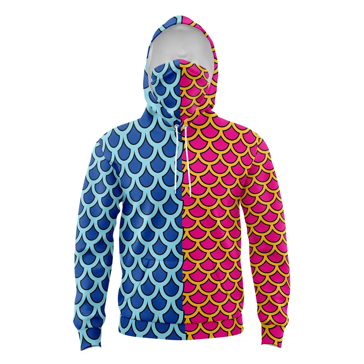 Kaido Pattern One Piece 3D Mask Hoodie For Men Women And Kids