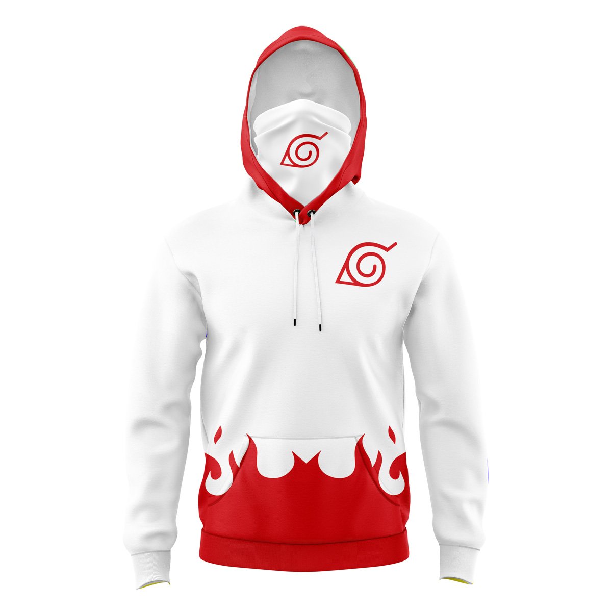 4th Hokage Shippuden 3D Mask Hoodie For Men Women And Kids