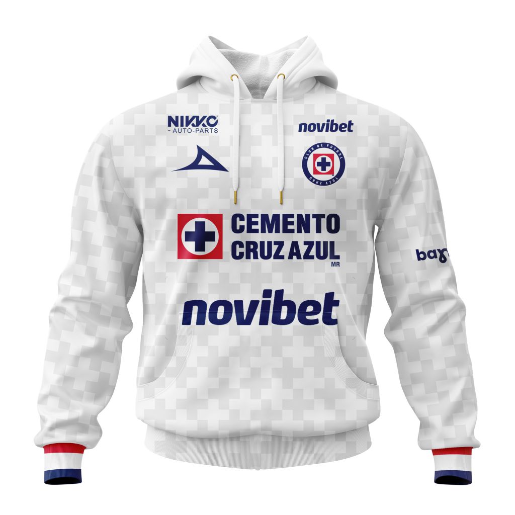 Liga Mx Cruz Azul Personalized 2026 Away Performance 3D Hoodie