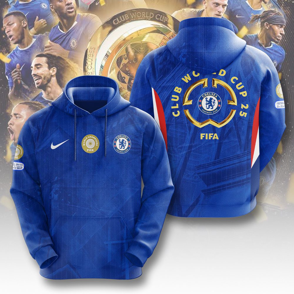 Chelsea Fc Champion Fifa Club World Cup Logo 2025 3D Hoodie Sport
