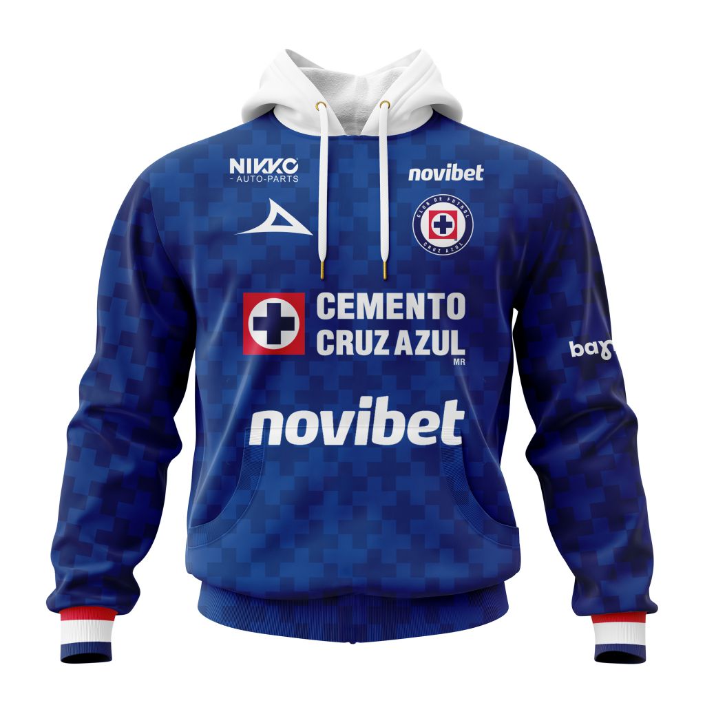 Liga Mx Cruz Azul Personalized 2026 Home Performance 3D Hoodie