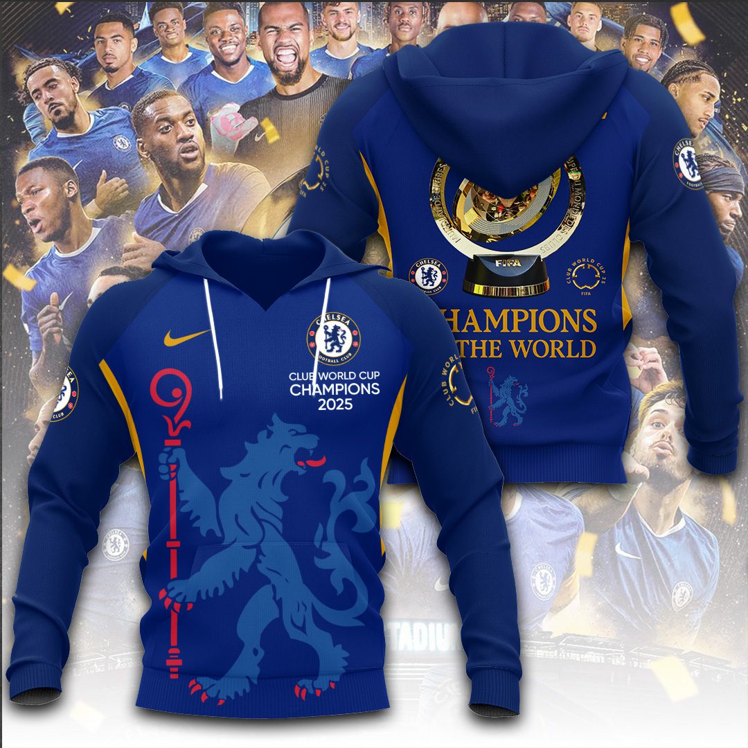 Chelsea Fc Epl Final Champs Fifa Club World Cup 2025 Performance 3D Hoodie
