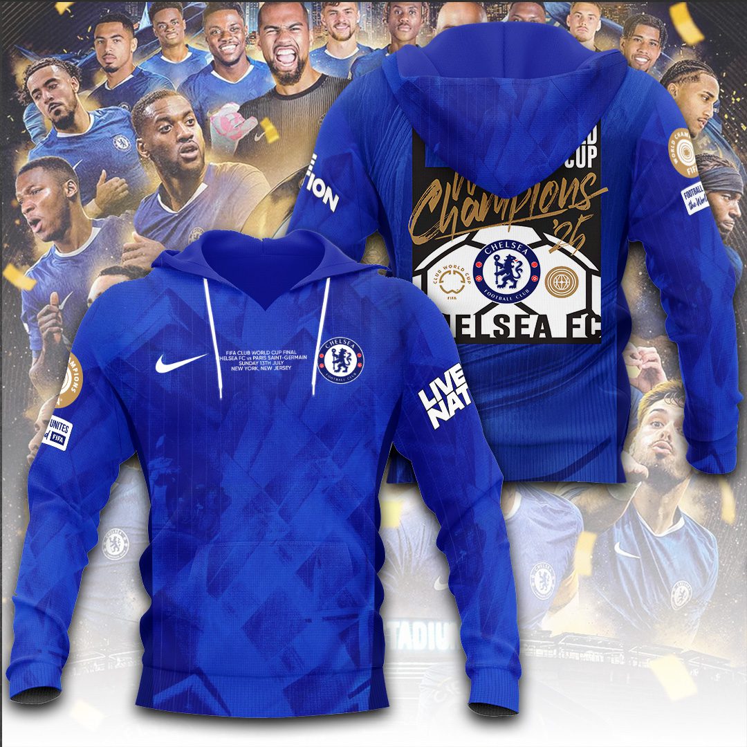 Chelsea Fc Champion Fifa Club World Cup 2025 Performance 3D Hoodie