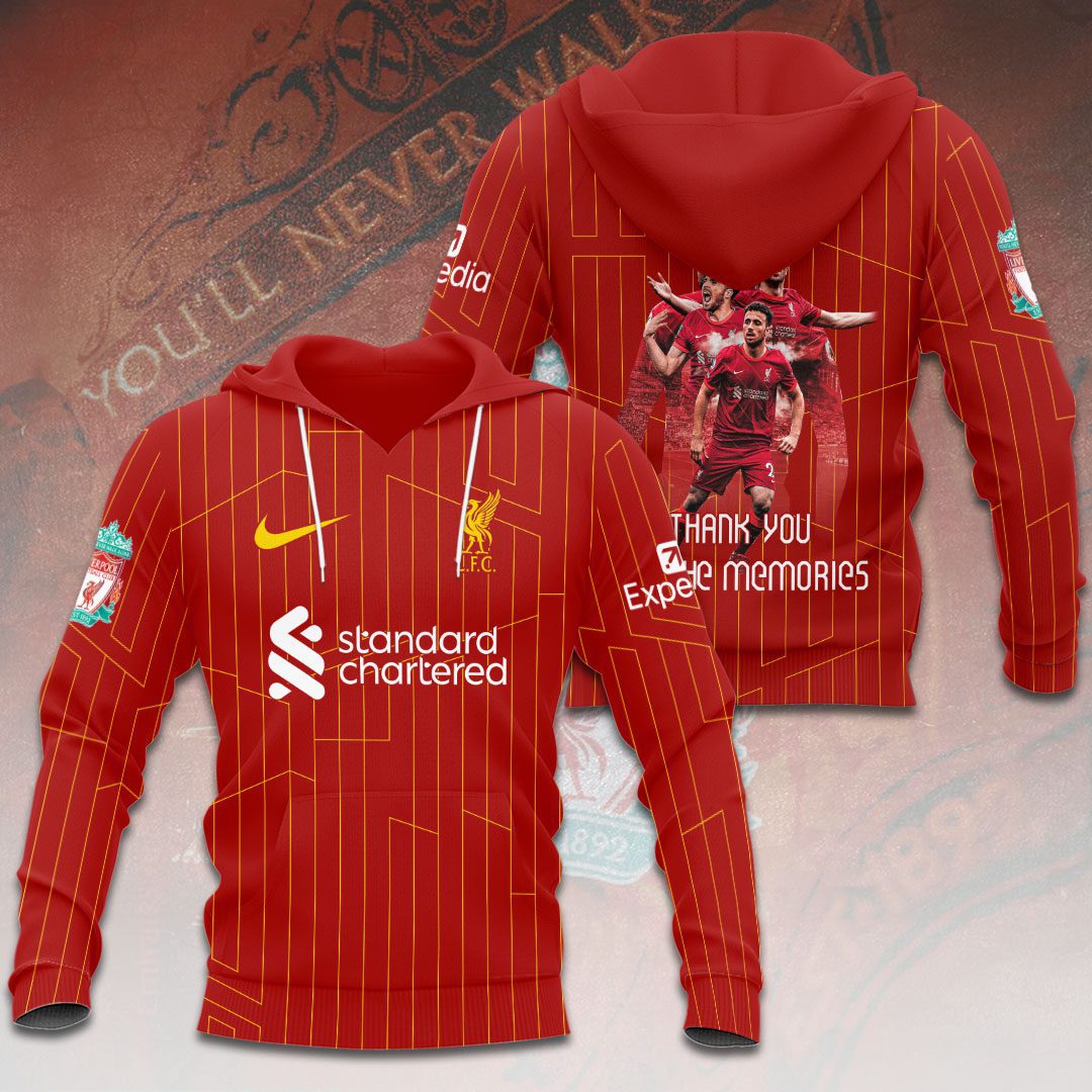 Liverpool Fc X Diogo Jota Rest In Peace Performance 3D Hoodie