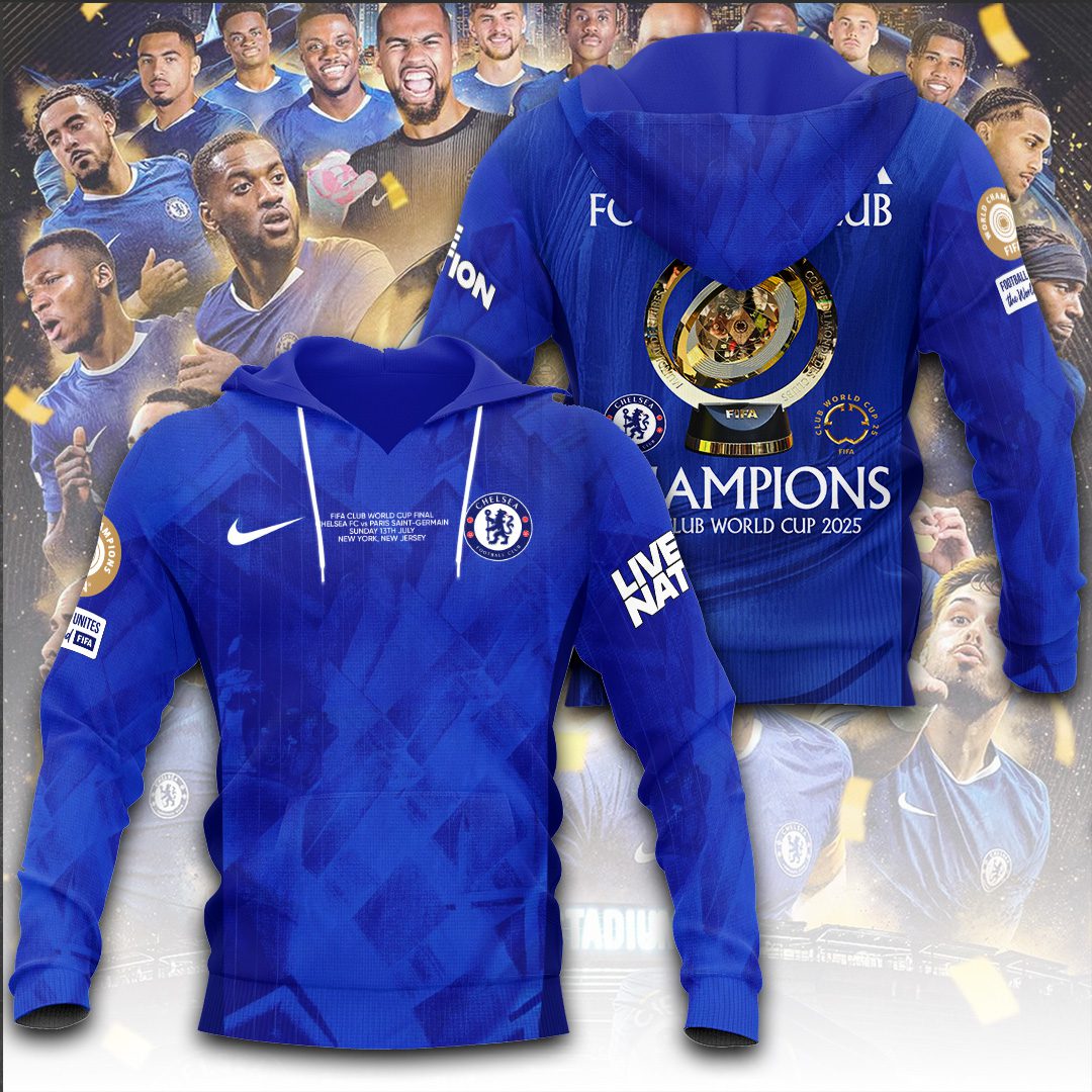 Chelsea Final Champs Fifa Club World Cup 2025 EPL Performance 3D Hoodie