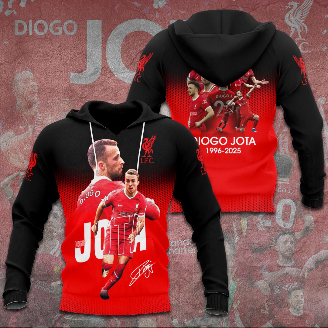 2025 Liverpool Fc X Diogo Jota Rest In Peace Performance 3D Hoodie