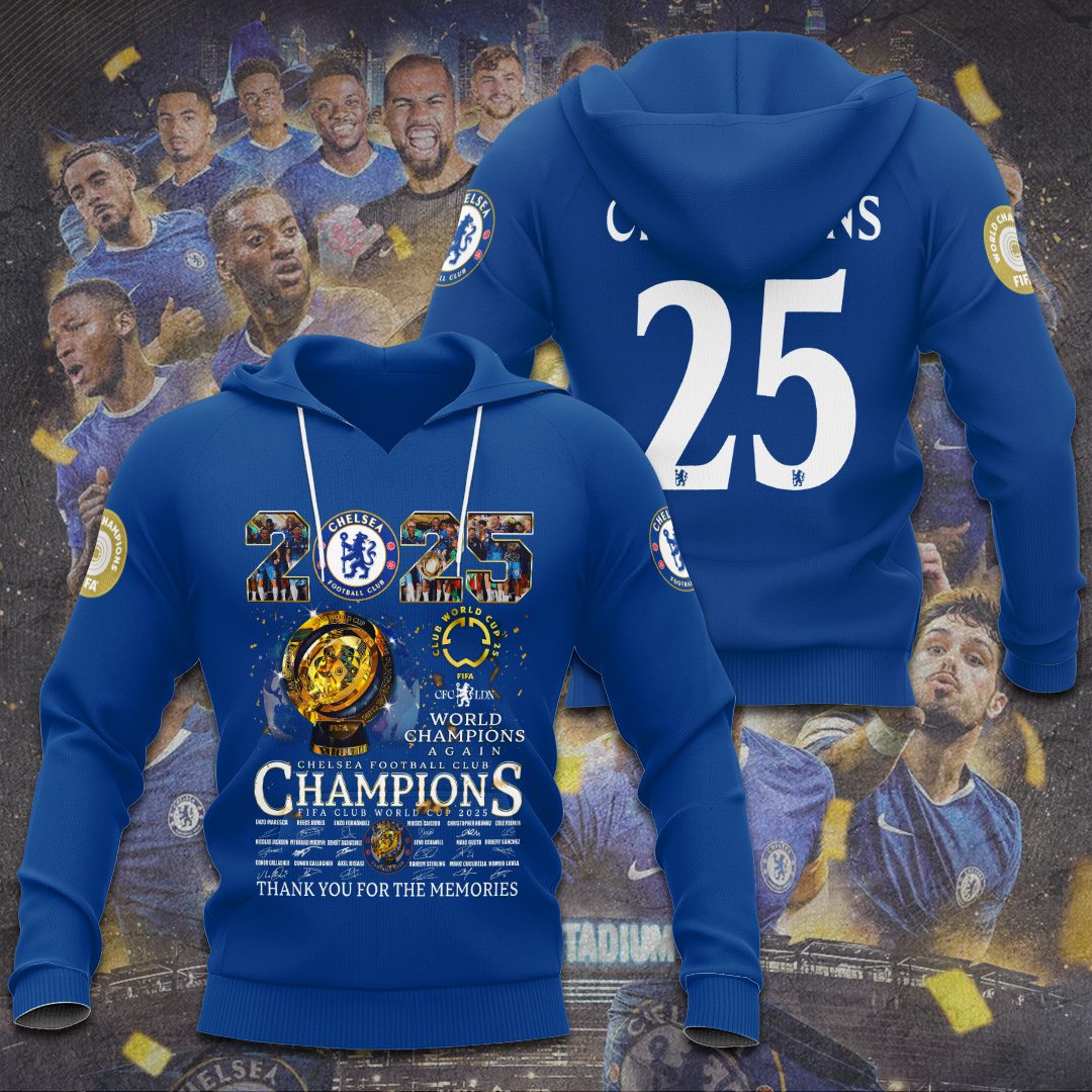 Chelsea Fc Final Champs Fifa World Cup 2025 Performance 3D Hoodie