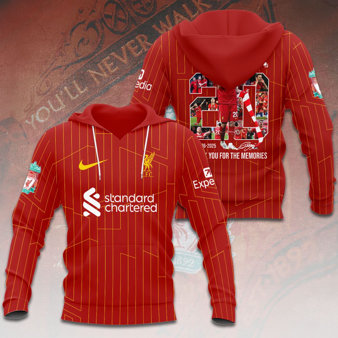 Liverpool Fc X Diogo Jota Rest In Peace Performance 3D Hoodie