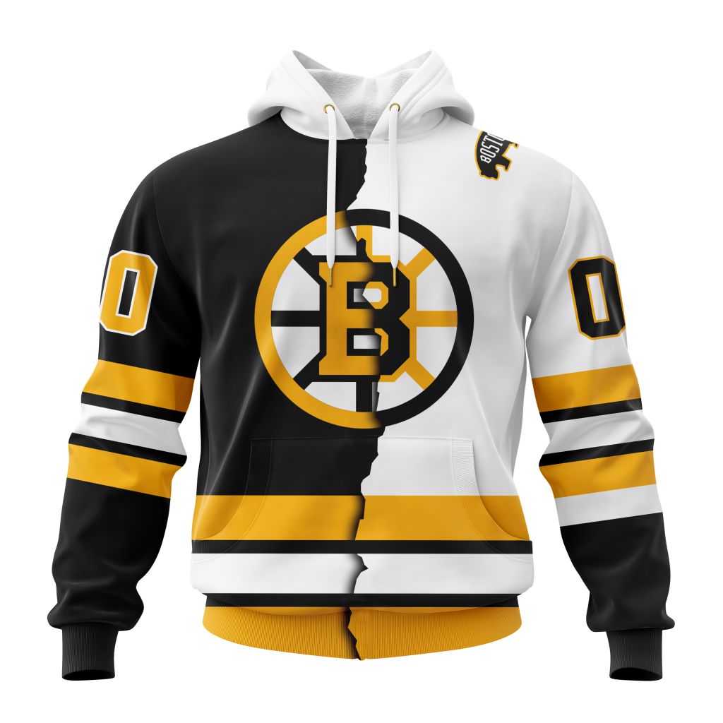 Nhl Boston Bruins Personalized New 2025/2026 Home Mix Away Performance Hoodie