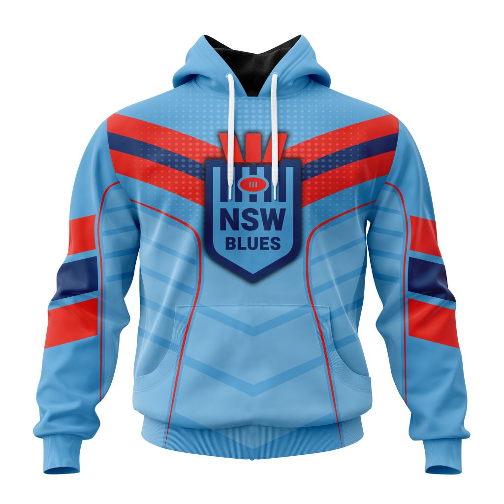 Nsw Blues State Of Originspecial Chevron Performance 3D Hoodie