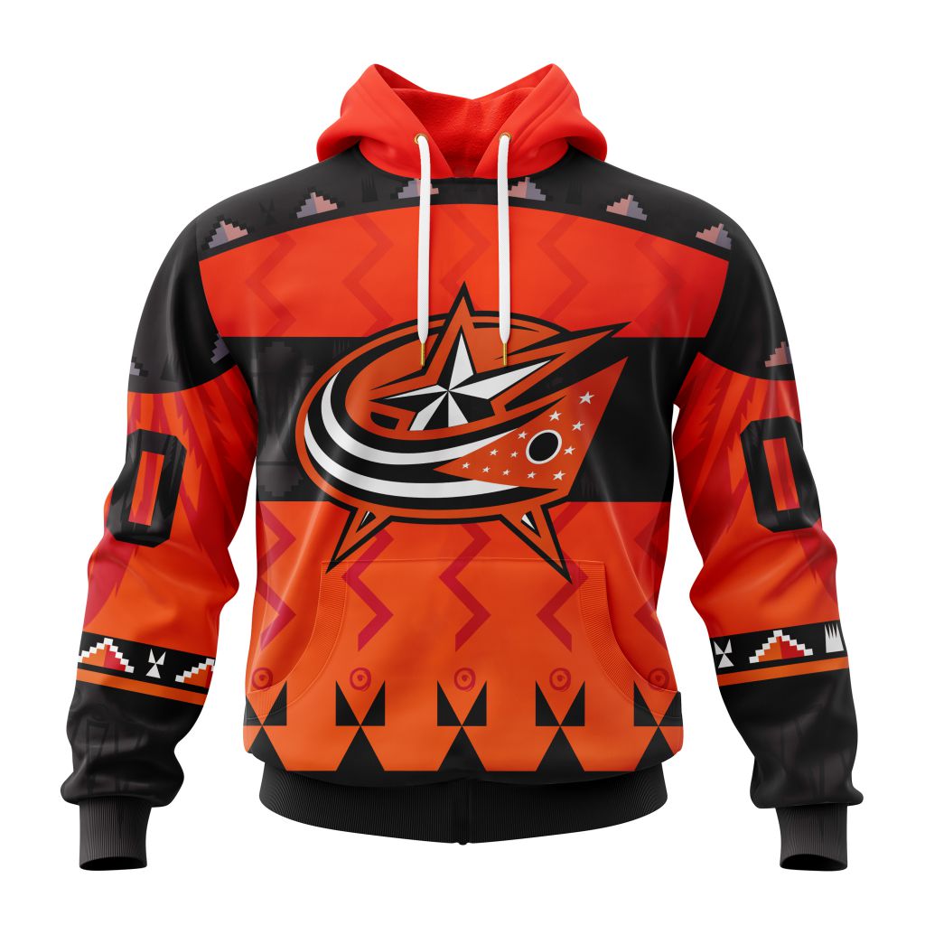 Nhl Columbus Blue Jackets Special Orange Shirt National Day For Truth And Reconciliation Performance Hoodie