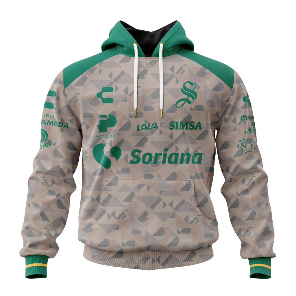 Liga Mx Club Santos Laguna Personalized 25/26 Away Performance Hoodie