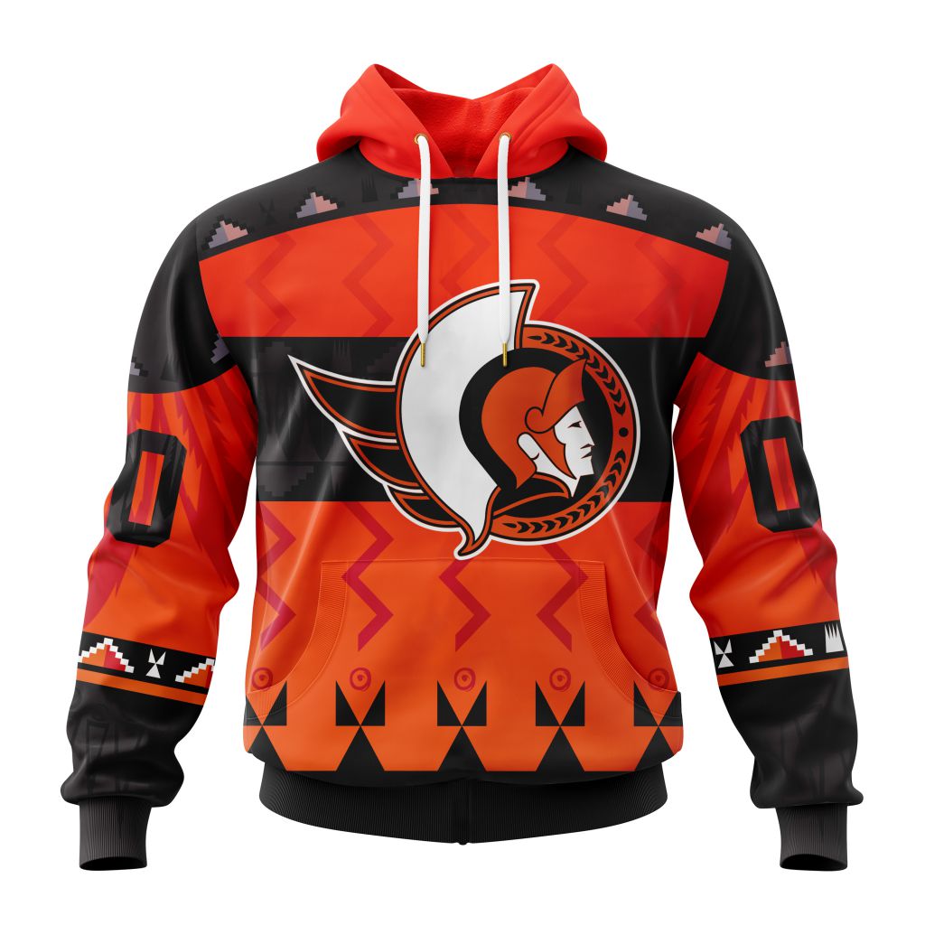 Nhl Ottawa Senators Special Orange Shirt National Day For Truth And Reconciliation Performance Hoodie