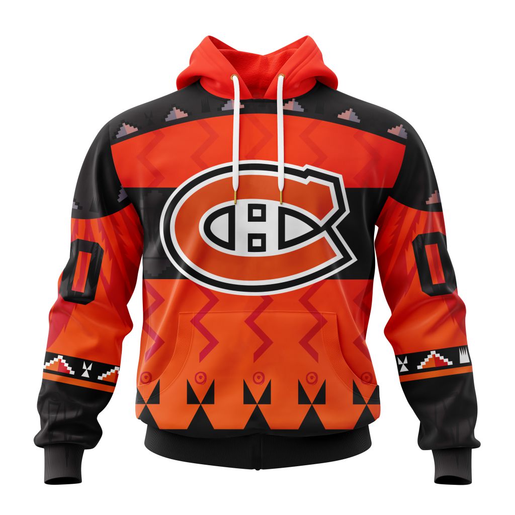 Nhl Montreal Canadiens Special Orange Shirt National Day For Truth And Reconciliation Performance Hoodie