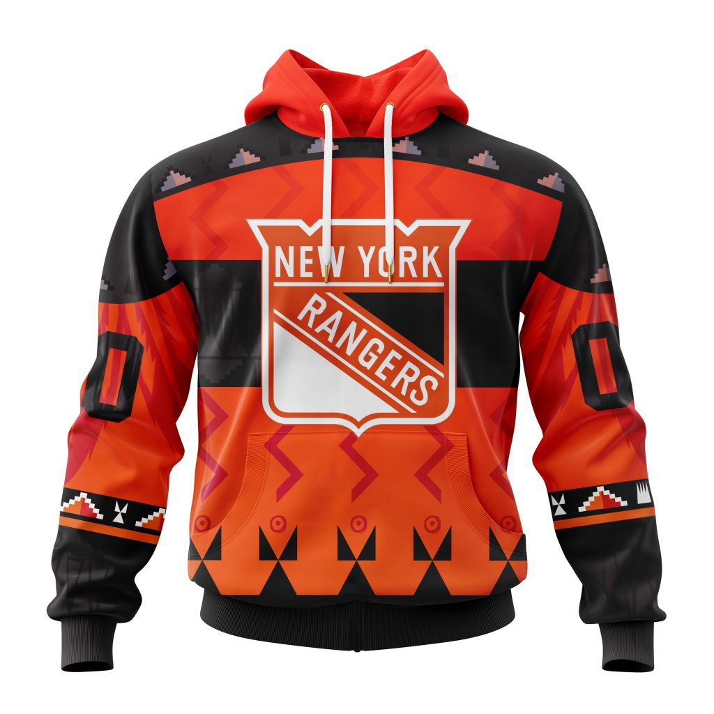 Nhl New York Rangers Special Orange Shirt National Day For Truth And Reconciliation Performance Hoodie