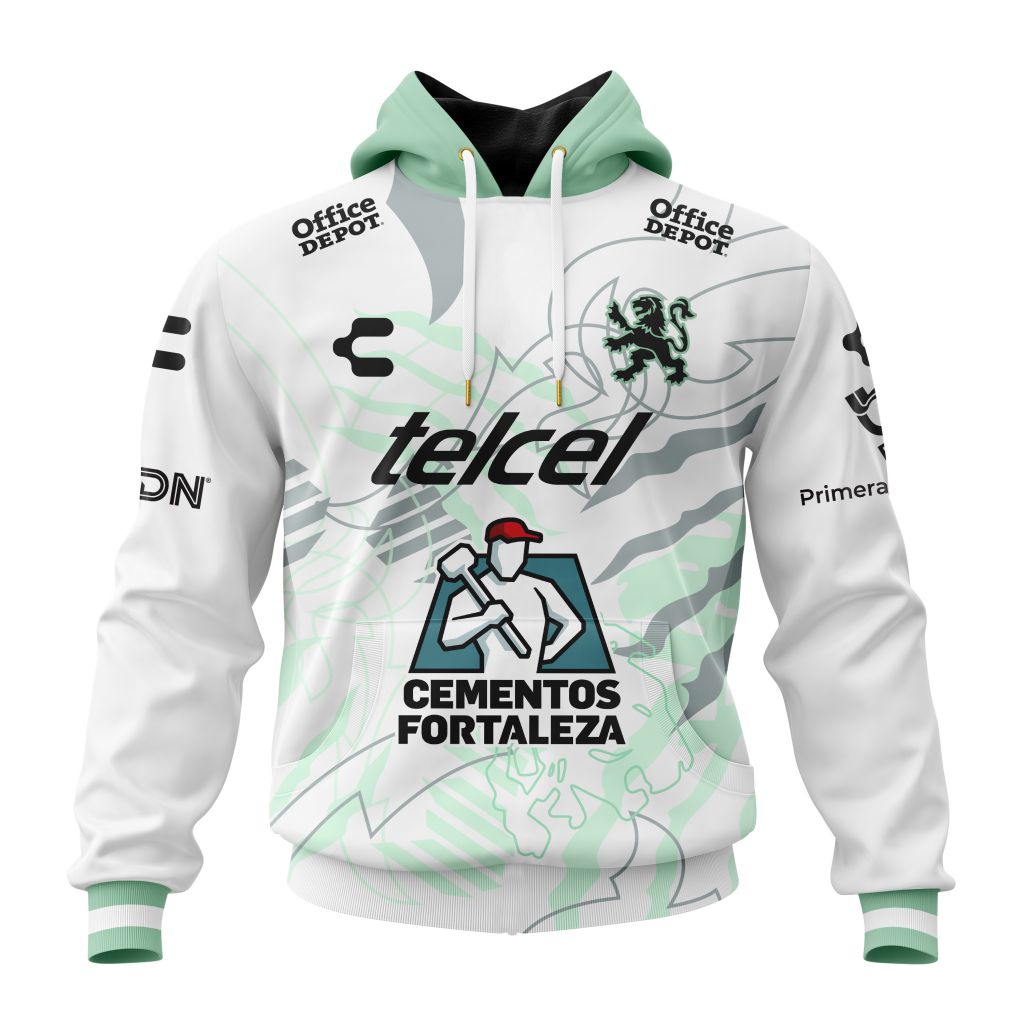 Liga Mx Club Len Personalized 25/26 Away Performance Hoodie