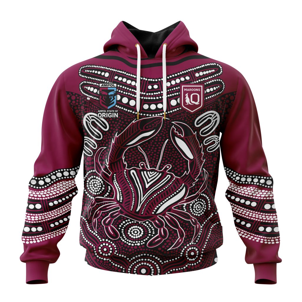Qld Maroons Special Karumba Fishing Performance 3D Hoodie