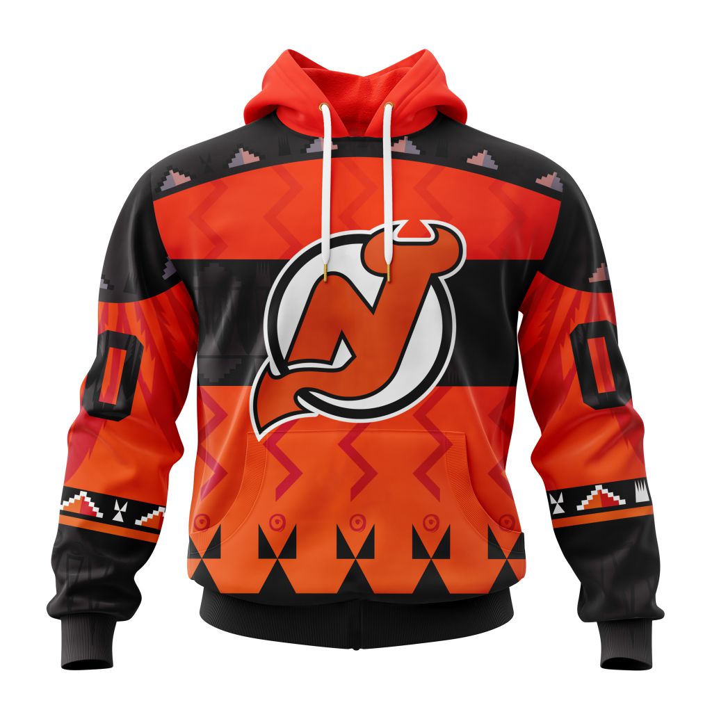 Nhl New Jersey Devils Special Orange Shirt National Day For Truth And Reconciliation Performance Hoodie