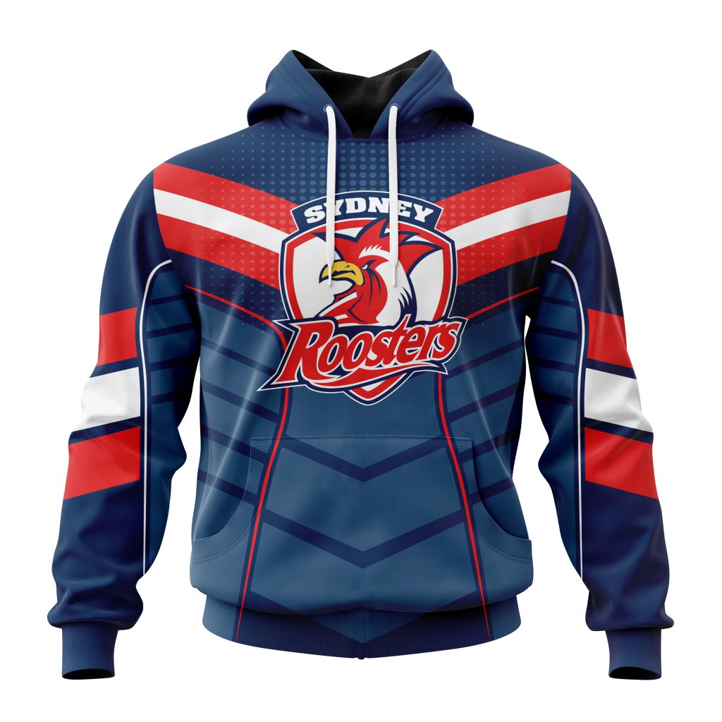Nrl Sydney Roosters Special Chevron Performance 3D Hoodie