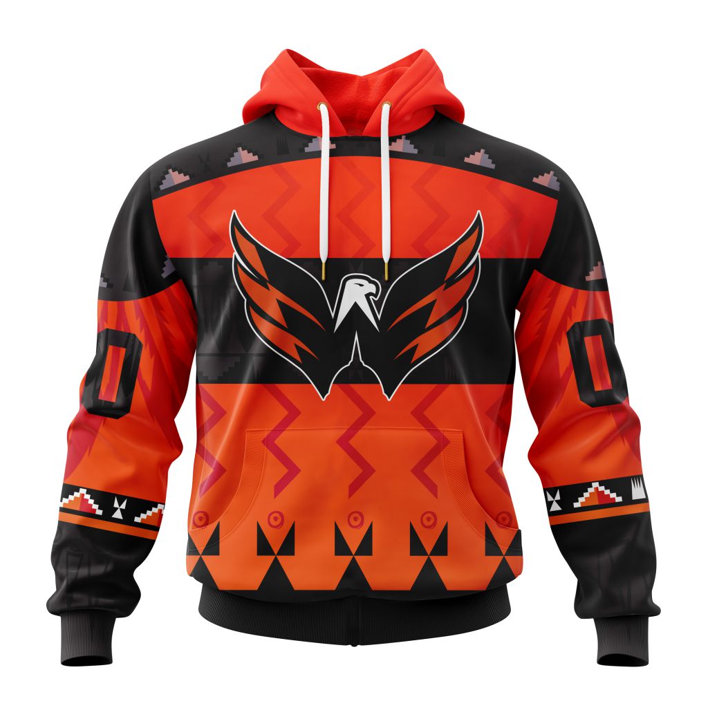 Nhl Washington Capitals Special Orange Shirt National Day For Truth And Reconciliation Performance Hoodie