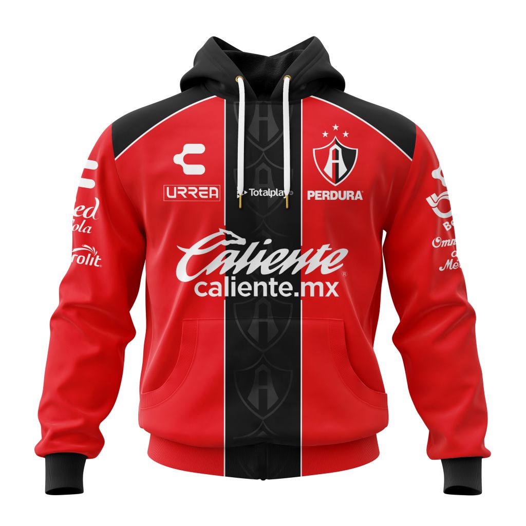 Liga Mx Atlas F.C Personalized 25/26 Home Performance Hoodie
