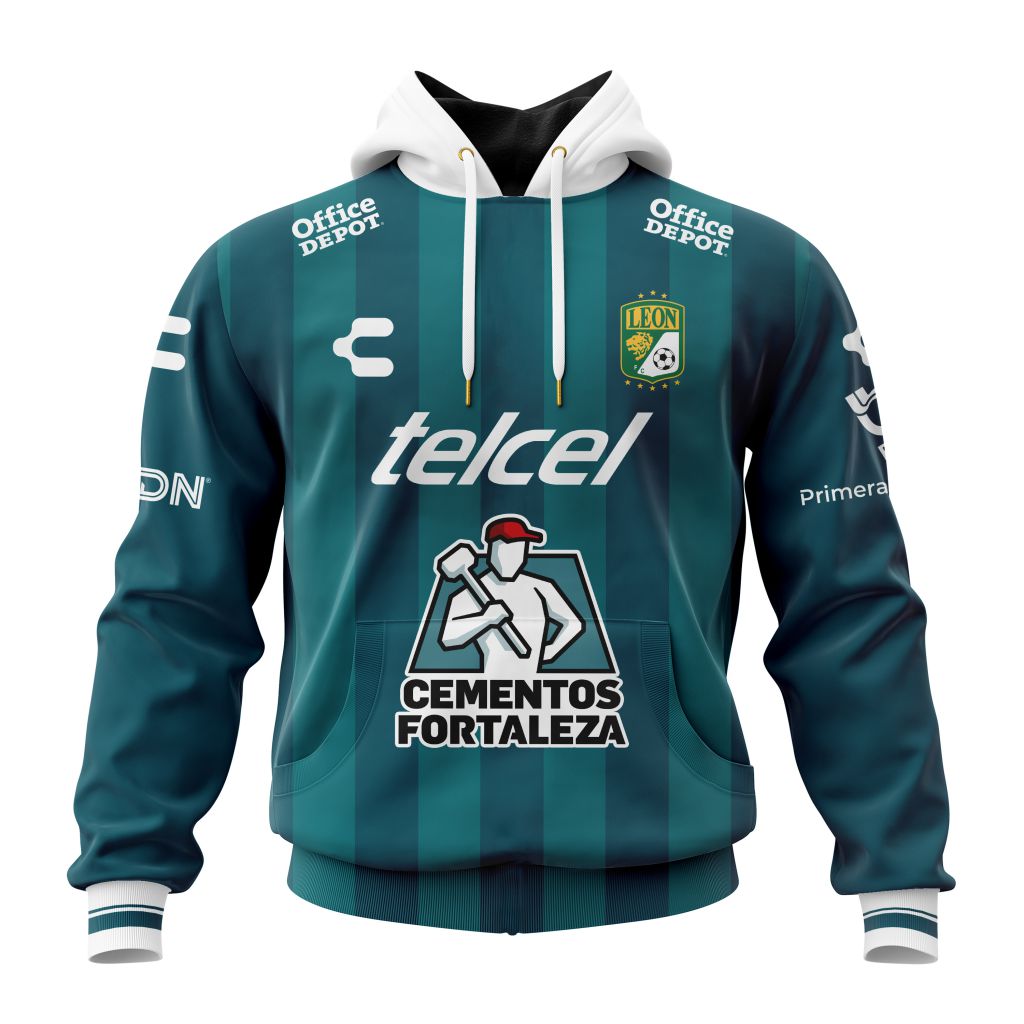Liga Mx Club Len Personalized 25/26 Home Performance Hoodie