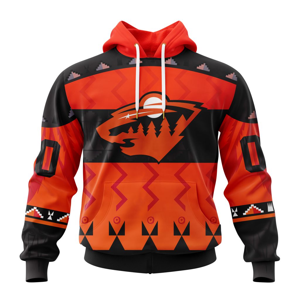 Nhl Minnesota Wild Special Orange Shirt National Day For Truth And Reconciliation Performance Hoodie