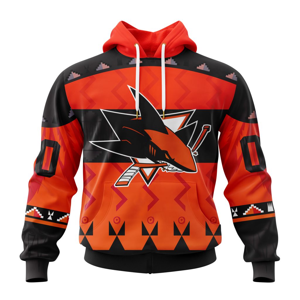 Nhl San Jose Sharks Special Orange Shirt National Day For Truth And Reconciliation Performance Hoodie