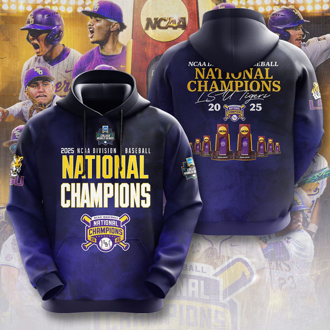 2025 Lsu Tigers Baseball Performance Hoodie For Sport Fans
