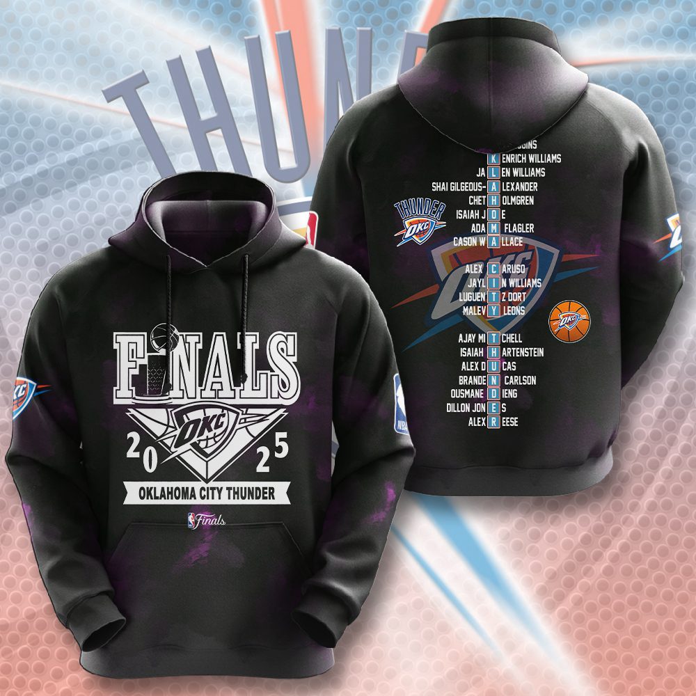 Oklahoma City Thunder Nba Final Champion 2025 Performance 3D Hoodie Sport
