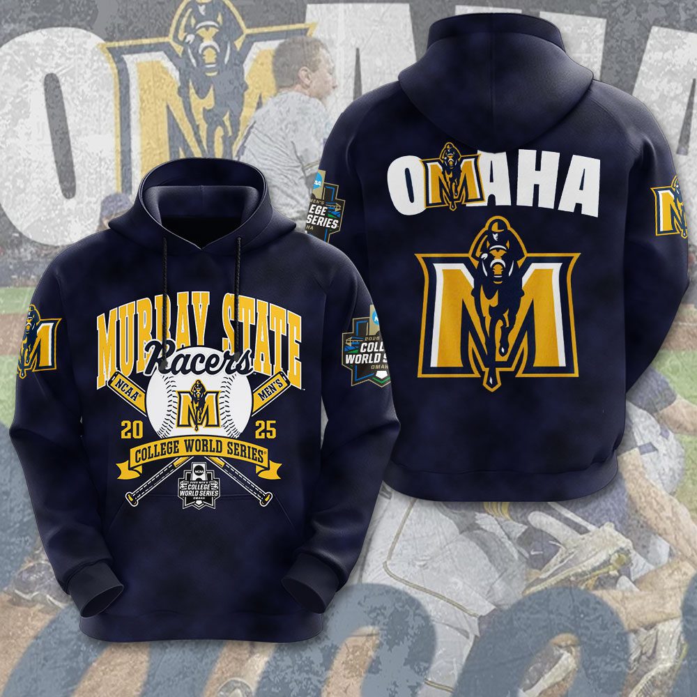 2025 Murray State Racers Baseball College World Series Performance Hoodie