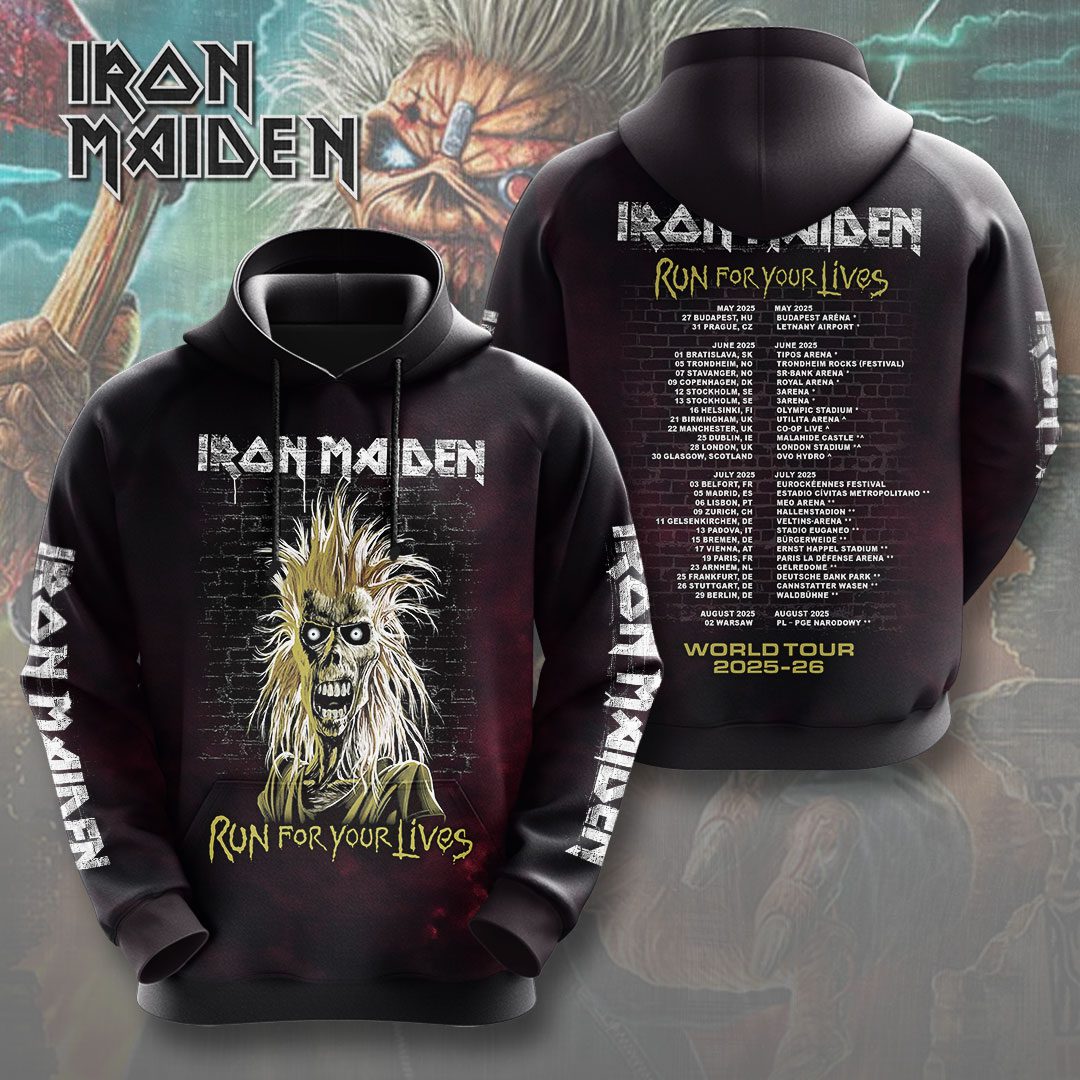 Iron Maiden Merch 2025 Performance Hoodie For Sport Fans