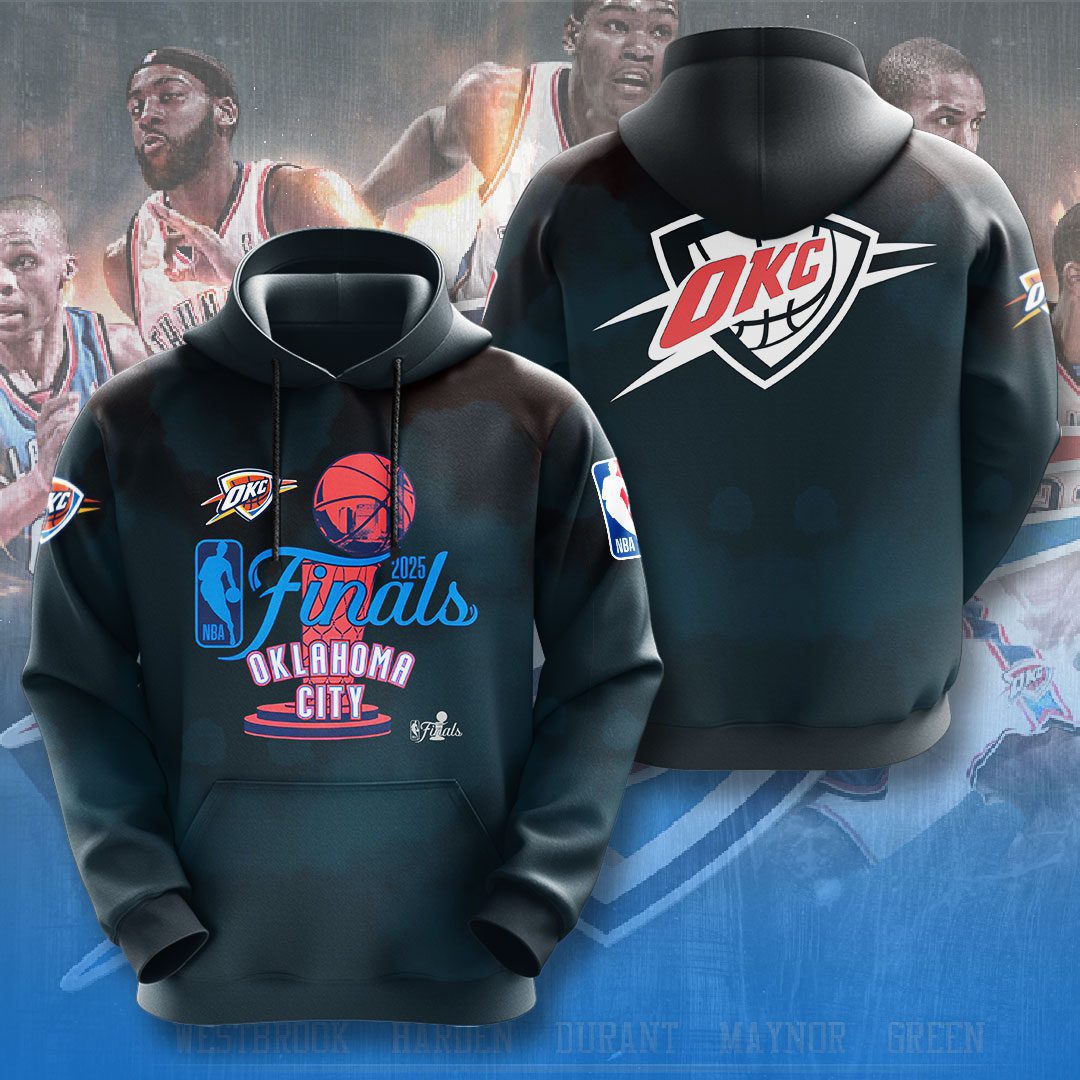 Oklahoma City Thunder Nba Final Champions 2025 Performance Hoodie
