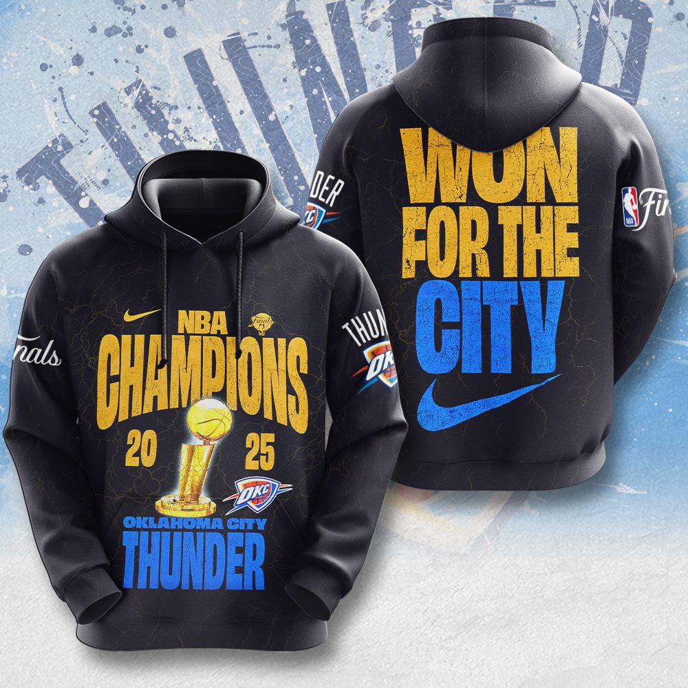 Oklahoma City Thunder Nba2025 Final Champion Performance 3D Hoodie