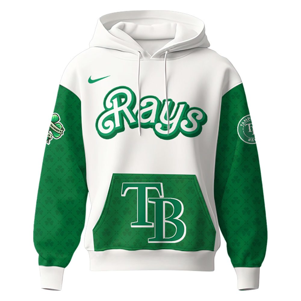 Tampa Bay Rays Mlb X St. Patrick Day Limited Edition Performance Hoodie 2025