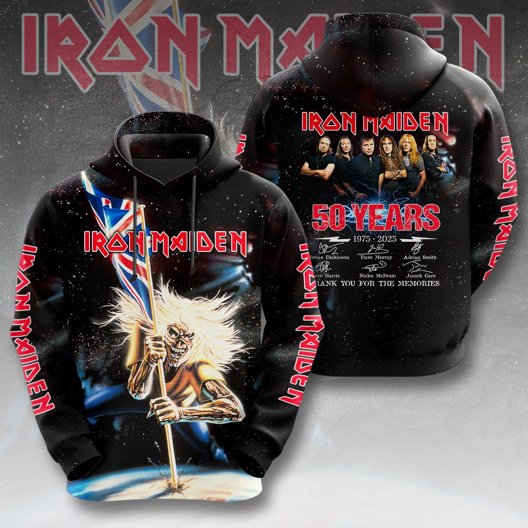 Irma Iron Maiden 50Th Anniversary Performance Hoodie