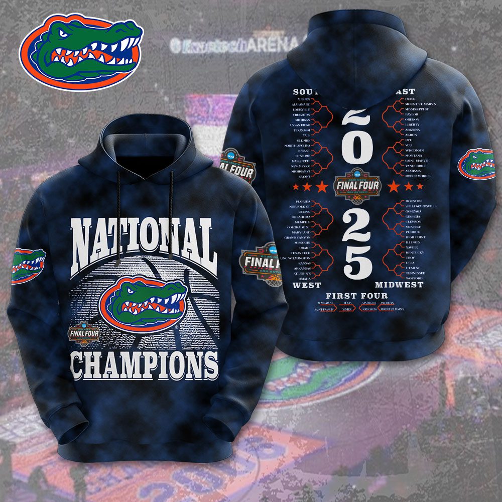 2025 Florida Gators Men Basketball National Champion March Madness Performance Hoodie