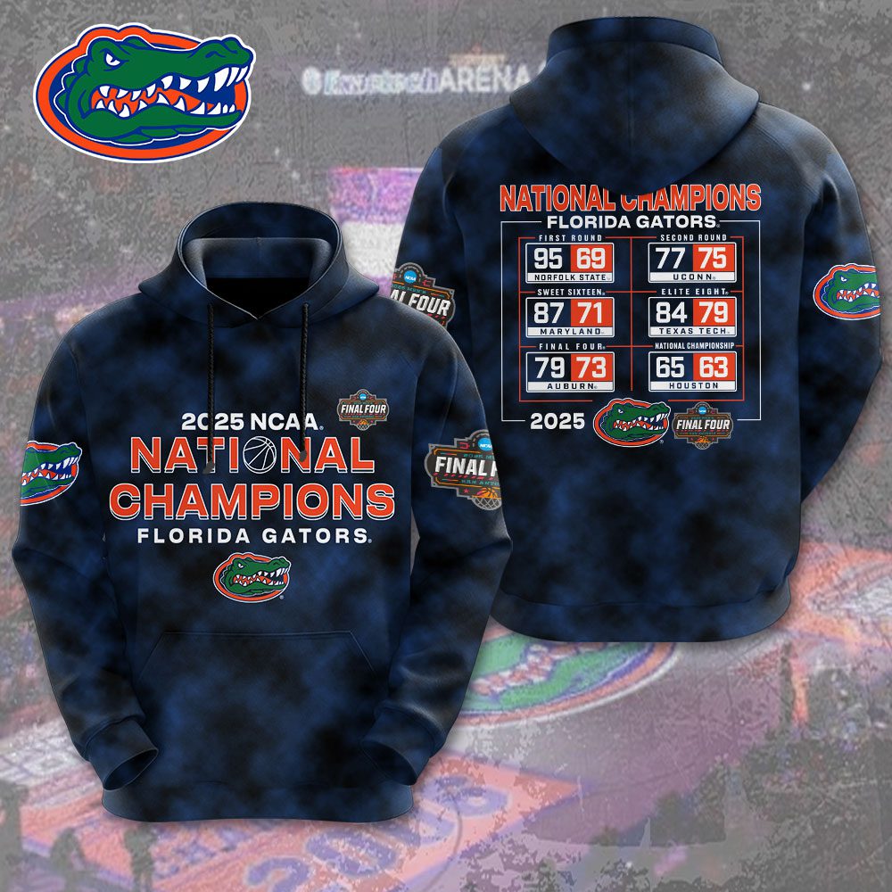 Florida Gators Men Basketball National Champion March Madness 3D Hoodie