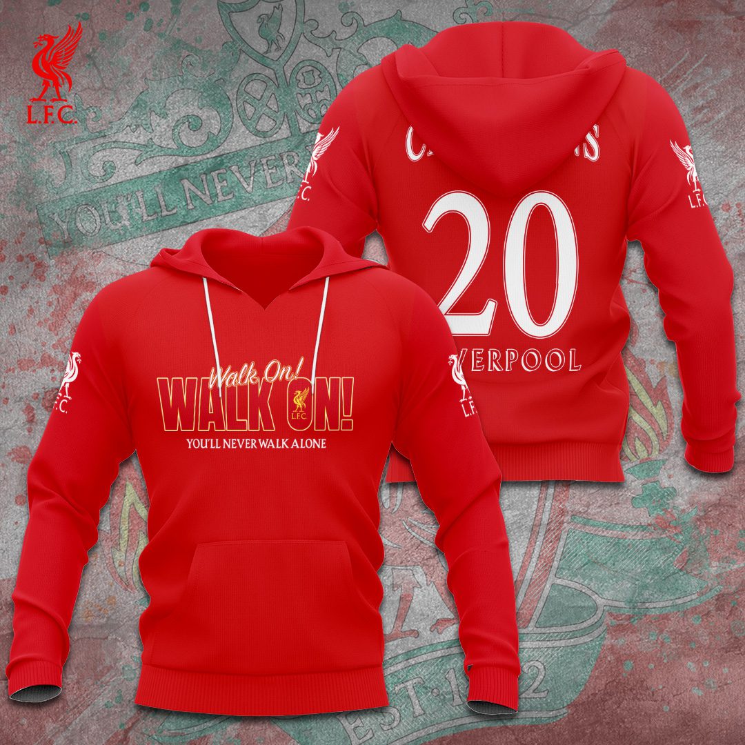 Liverpool Fc Champion 2025 Premier League Performance Walk On 3D Hoodie