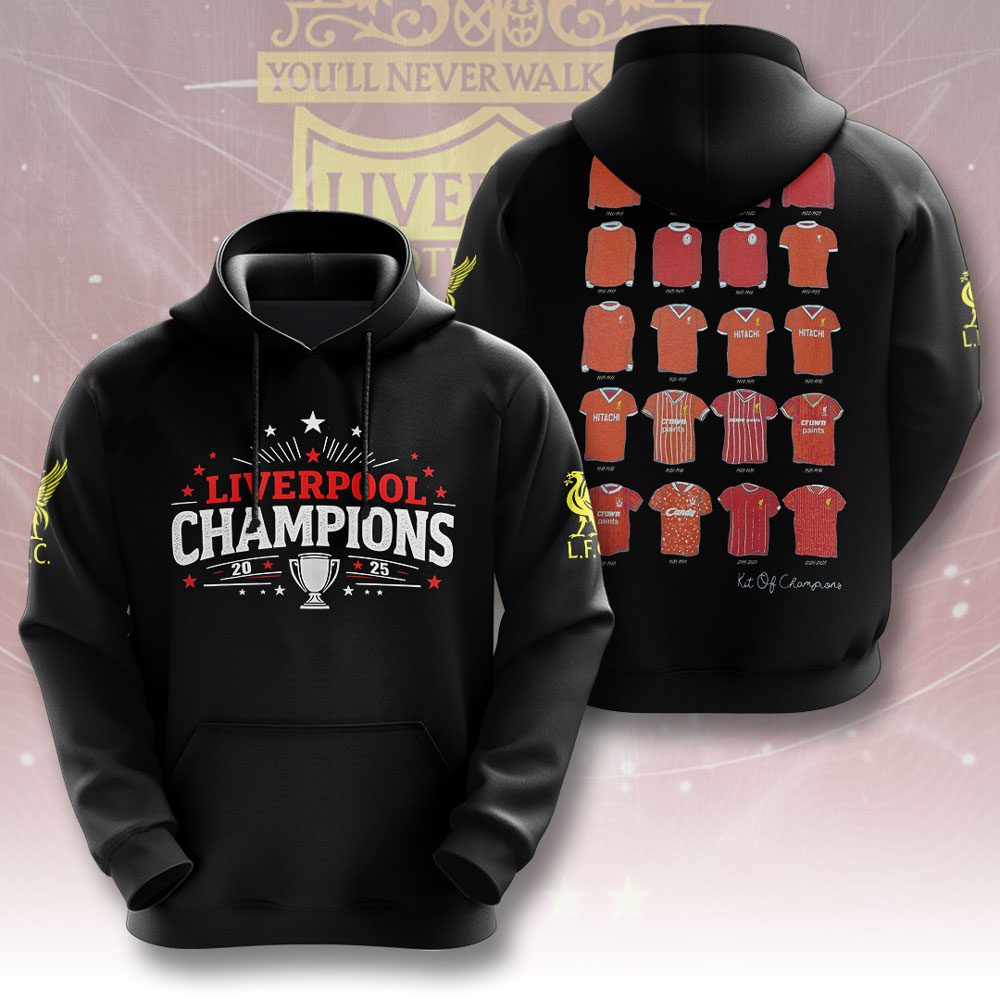 Liverpool Champions 2025 Premier League Performance Hoodie