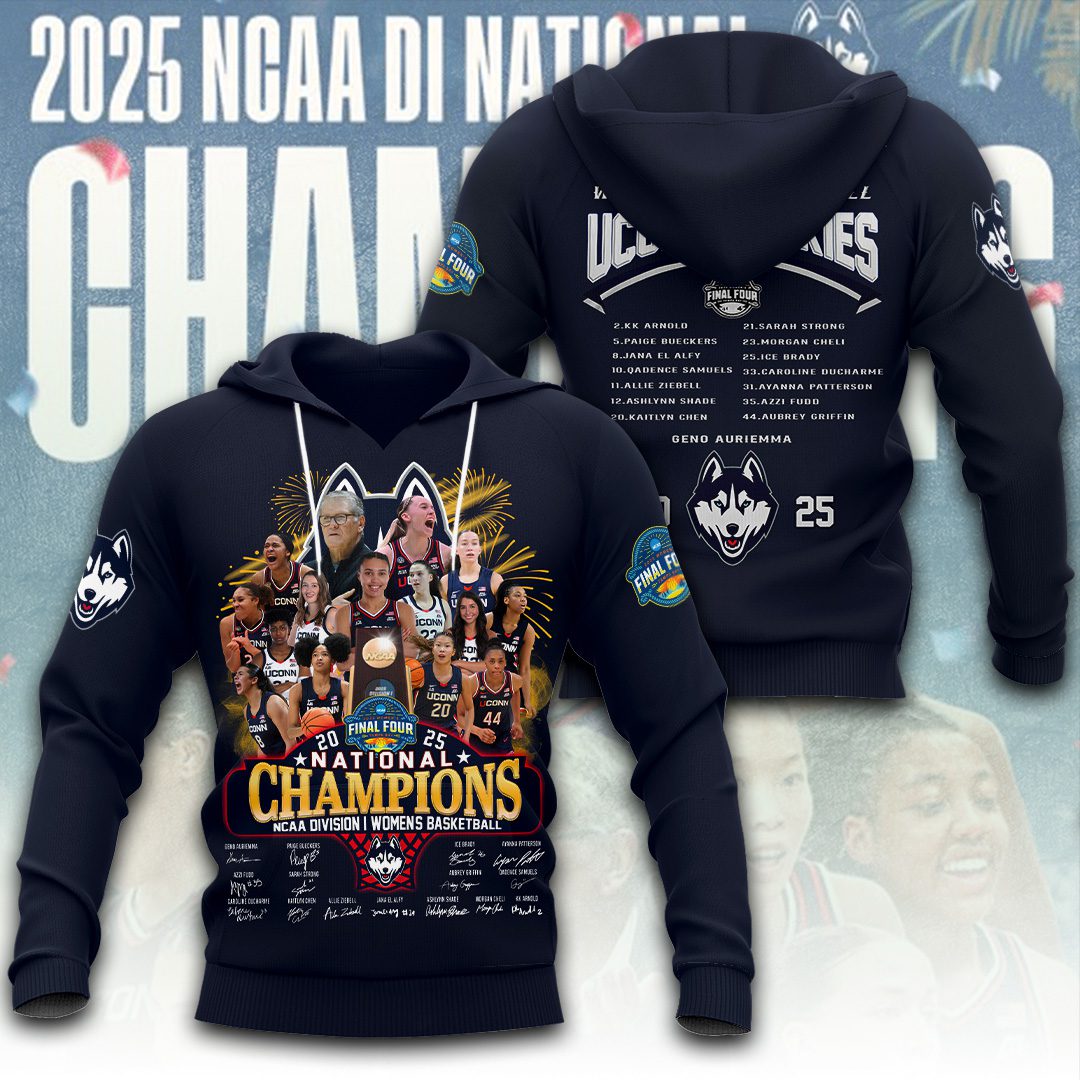 Uconn Huskies Women Basketball Performance Hoodie 2025