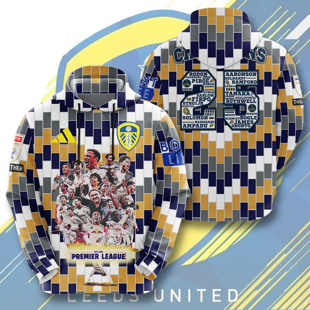 Leeds United Performance Hoodie For Sport Fans For Men Women